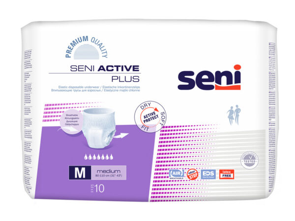 Seni Active Plus mobilne hlačke za inkontinenco – Medium, 10 mobilnih hlačk Seni Active Plus mobilne hlačke za inkontinenco – Medium, 10 mobilnih hlačk
