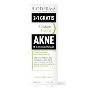 Bioderma Sébium Hydra vlažilna in pomirjujoča nega za obraz, 3 x 40 ml