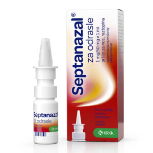 Septanazal za odrasle 1 mg/50 mg v 1 ml pršilo za nos, raztopina 10 ml