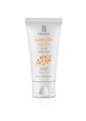 Fiderma Sunfid neobarvana krema za občutljivo kožo za obraz ZF 50+, 50 ml