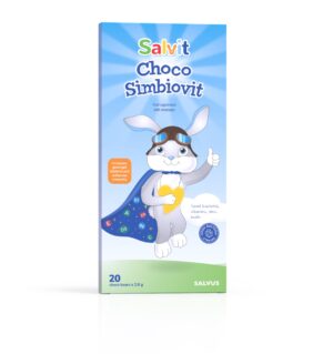 Salvit Choco Simbiovit čokoladni medvedki z okusom kakava, 20 medvedkov