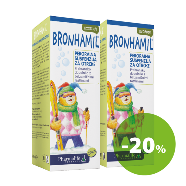 Fitobimbi Bronhamil peroralna suspenzija, 2 x 200 ml