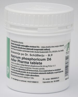 Schüsslerjeva sol št. 9 Natrium phosphoricum D6, 1000 tablet