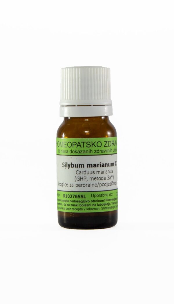 Silybum marianum homeopatske kroglice C6, 10 g Silybum marianum homeopatske kroglice C6, 10 g