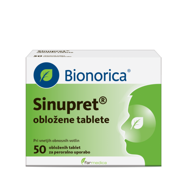 Sinupret obložene tablete, 50 tablet