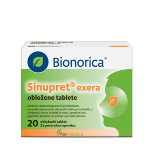 Sinupret exera obložene tablete, 20 tablet