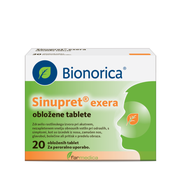 Sinupret exera obložene tablete, 20 tablet Sinupret exera obložene tablete, 20 tablet