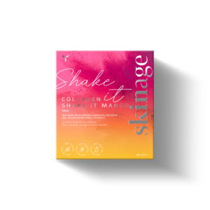 Yasenka Skinage Collagen Shake It prašek v vrečkah - okus pomaranča, mango in rdeča pomaranča, 20 x 9,3 g