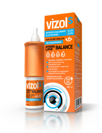 Vizol S Hydro Lipid Balance kapljice za oko,10 ml Vizol S Hydro Lipid Balance kapljice za oko,10 ml