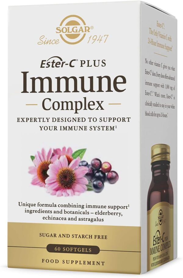 Solgar Ester-C Plus Immune Complex mehke kapsule, 60 kapsul Solgar Ester-C Plus Immune Complex mehke kapsule, 60 kapsul
