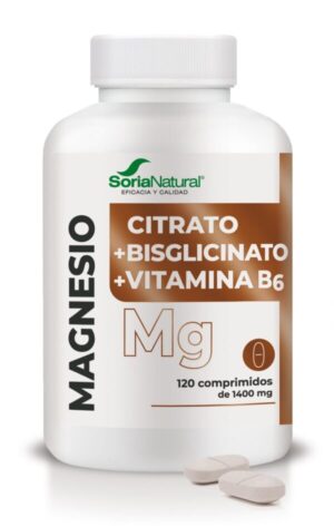 Soria Natural Magnezij bisglicinat in citrat tablete, 120 tablet