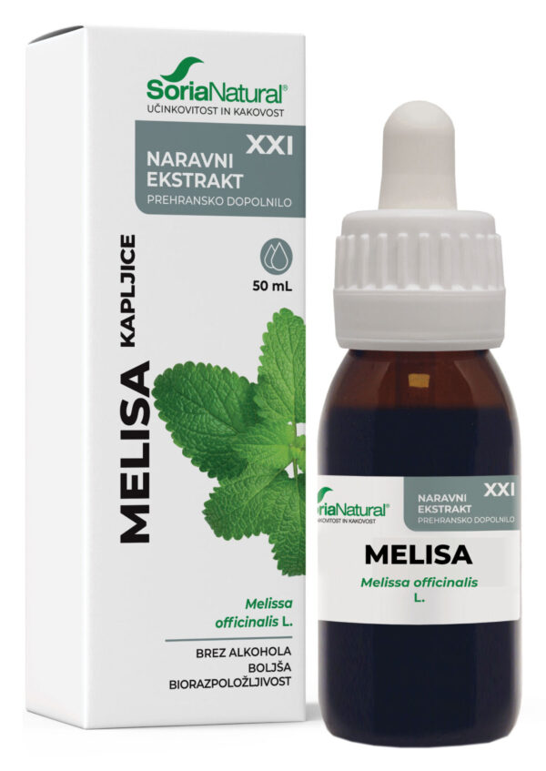 Soria Natural Melisa brezalkoholne kapljice XXI, 50 ml Soria Natural Melisa brezalkoholne kapljice XXI, 50 ml