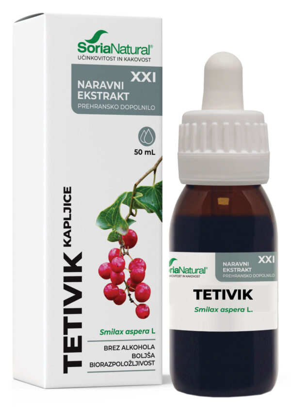 Soria Natural Tetivik brezalkoholne kapljice XXI, 50 ml Soria Natural Tetivik brezalkoholne kapljice XXI, 50 ml