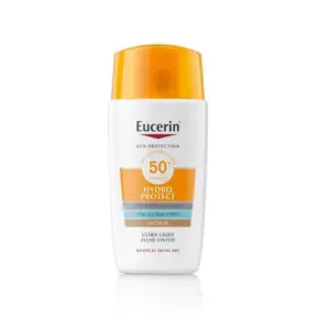 Eucerin Sun Hydro Protect obarvan fluid za zaščito pred soncem ZF 50+ medium, 50 ml Eucerin Sun Hydro Protect obarvan fluid za zaščito pred soncem ZF 50+ medium, 50 ml