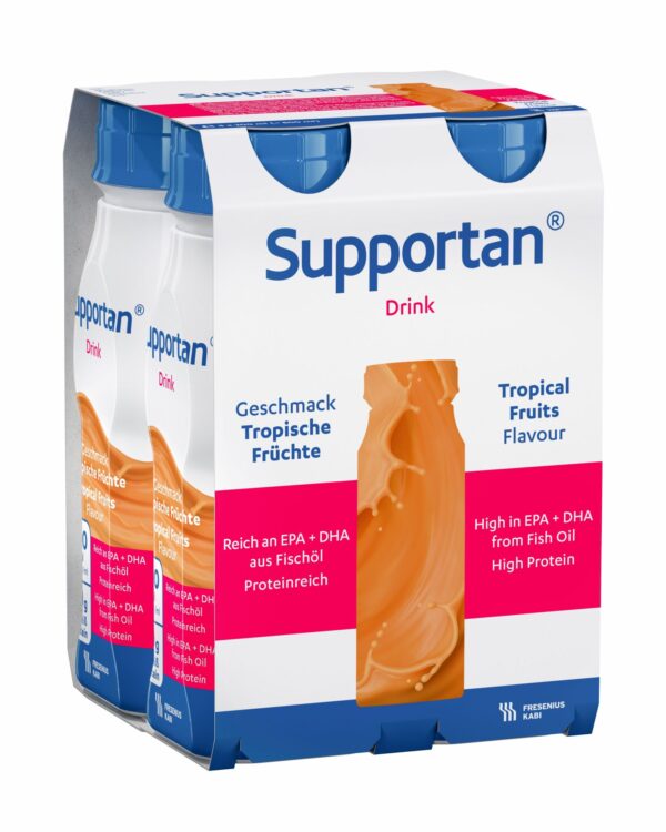Supportan DRINK - okus tropsko sadje, 4 x 200 ml