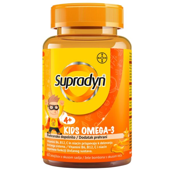 Supradyn Kids Omega-3 želejčki, 60 želejčkov Supradyn Kids Omega-3 želejčki, 60 želejčkov