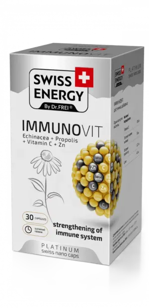 Swiss Energy Immunovit kapsule s podaljšanim sproščanjem, 30 kapsul