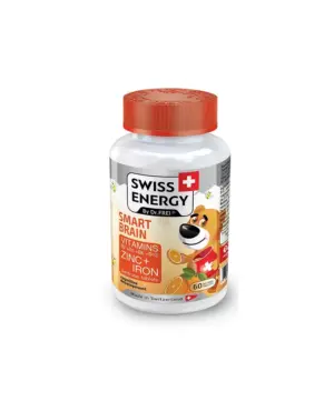 Swiss Energy Medved bistroumnež - Smart Brain žvečljivi bonboni za otroke, 60 bonbonov