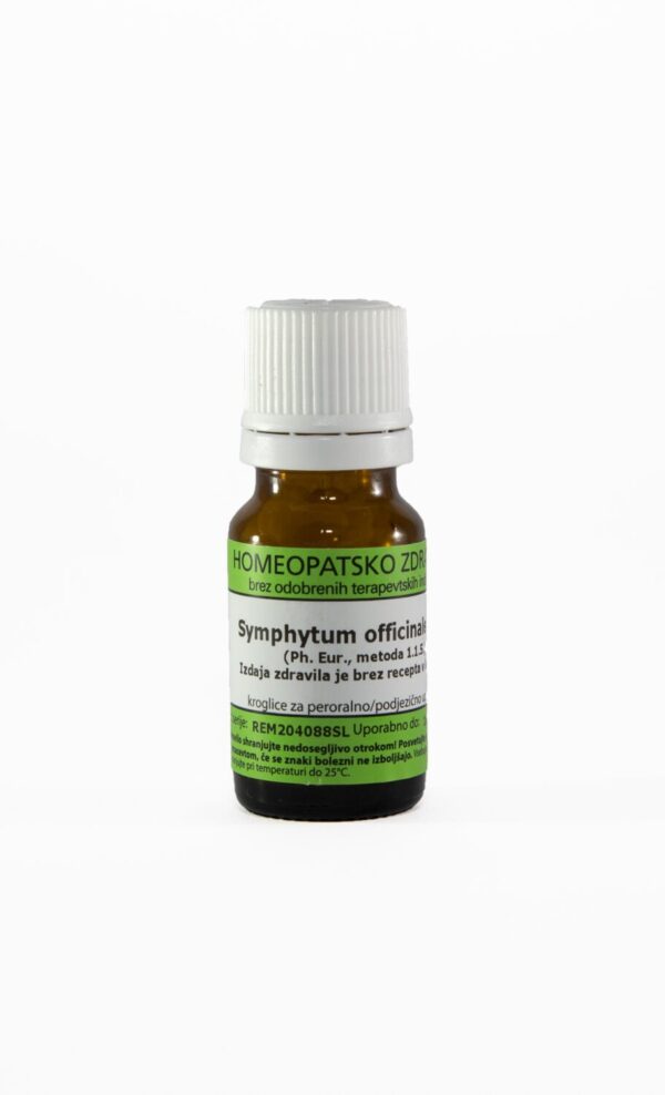 Symphytum officinale C12 homeopatske kroglice, 1 g Symphytum officinale C12 homeopatske kroglice, 1 g