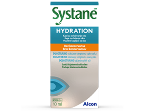 Systane Hydration vlažilne kapljice za oko brez konzervansov, 10 ml