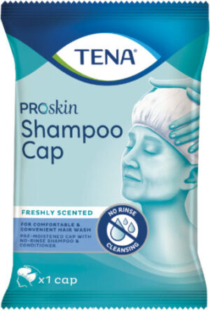 Tena Proskin Shampoo Cap kapa za umivanje las s šamponom brez vode, 1 kapa