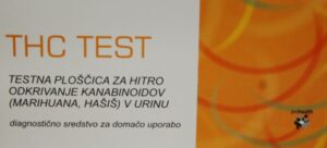 Abugnost THC TEST testna ploščica za hitro odkrivanje kanabinoidov v urinu