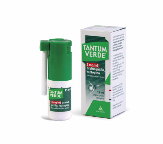 Tantum Verde 3 mg/ml oralno pršilo, raztopina, 15 ml Tantum Verde 3 mg/ml oralno pršilo, raztopina, 15 ml