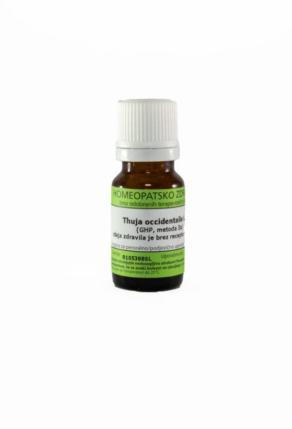 Thuja occidentalis C12 homeopatske kroglice, 10 g