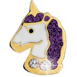 Biojoux uhani BJT702 Swarovski samorog vijola, 1 par