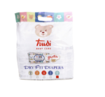 Trudi Baby Care Dry Fit Extra Large (15-30 kg), 42 plenic + Trudi Baby Care čistilni robčki s cvetličnim nektarjem, 72 robčkov