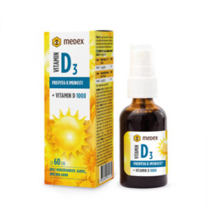 Medex Vitamin D3 1000 I.E. pršilo, 30 ml
