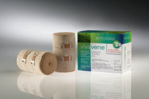 Vivavene dolgoelastični kompresijski povoj 10 cm x 10 m, 2 povoja