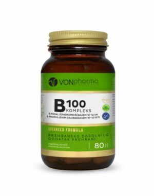 VonPharma B kompleks 100 tablete s podaljšanim sproščanjem, 80 tablet