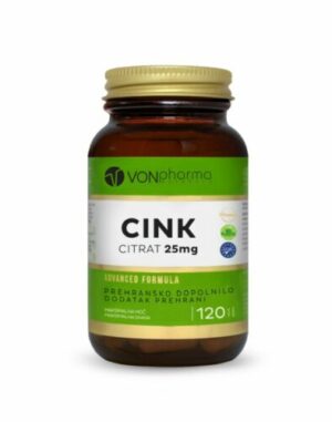 VonPharma Cink citrat 25 mg tablete, 120 tablet