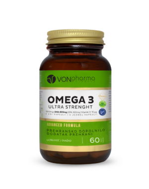 VonPharma Omega 3 Ultra Strength 600 mg DHA kapsule, 60 kapsul