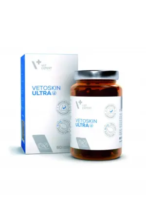 VetoSkin Ultra kapsule za pse in mačke, 60 kapsul