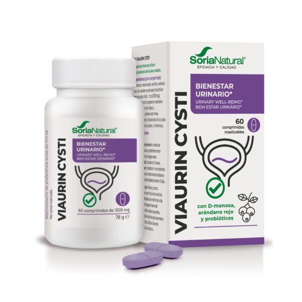 Soria Natural Viaurin Cysti žvečljive tablete, 60 tablet Soria Natural Viaurin Cysti žvečljive tablete, 60 tablet