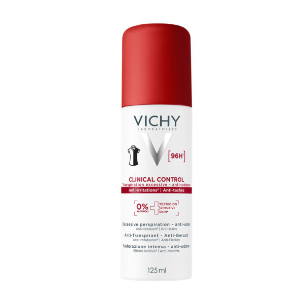 Vichy Deo Clinical Control dezodorant antiperspirant proti potenju 96h sprej, 125 ml Vichy Deo Clinical Control dezodorant antiperspirant proti potenju 96h sprej, 125 ml