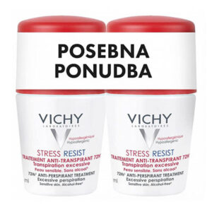 Vichy Deo Stress Resist dezodorant intenzivni antitranspirant 72h roll-on, 2 x 50 ml