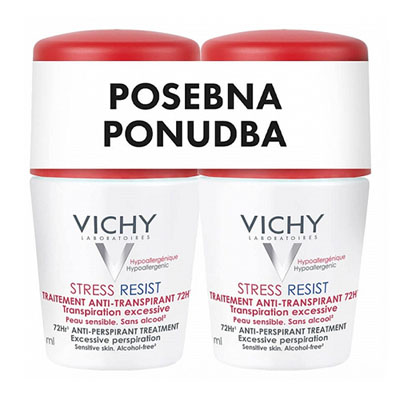 Vichy Deo Stress Resist dezodorant intenzivni antitranspirant 72h roll-on, 2 x 50 ml Vichy Deo Stress Resist dezodorant intenzivni antitranspirant 72h roll-on, 2 x 50 ml