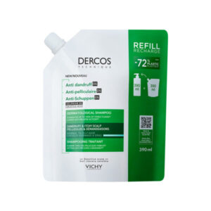 Vichy Dercos šampon proti prhljaju za normalne in mastne lase, 390 ml refill