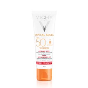 Vichy Capital Soleil Krema za zaščito pred soncem z anti-age učinkom ZF50, 50 ml