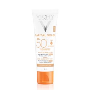 Vichy Capital Soleil Obarvana zaščitna krema 3 v 1 ZF50+ proti temnim lisam, 50 ml