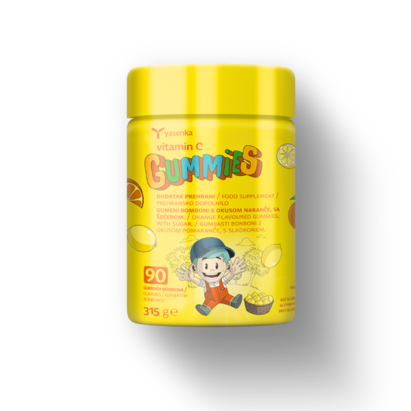 Yasenka Vitamin C gummies, 90 gumijastih bonbonov Yasenka Vitamin C gummies, 90 gumijastih bonbonov