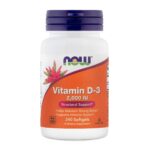 NOW Vitamin D3 2000 IE, 240 mehkih kapsul NOW Vitamin D3 2000 IE, 240 mehkih kapsul