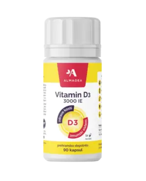 Vitamin D 3000 IE kapsule, 90 kapsul