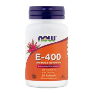 NOW Vitamin E-400, 50 mehkih kapsul