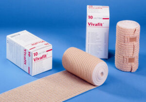 Vivafit pleteni elastični povoj 10 cm x 10 m, 1 kos