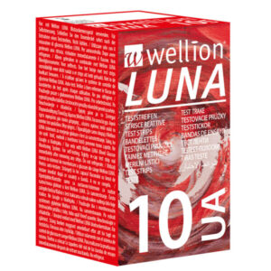 Wellion Luna merilni lističi za merjenje sečne kisline v krvi, 10 lističev