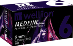 Wellion Medfine Plus igle za inzulinska peresa 31G 6 mm, 100 igel Wellion Medfine Plus igle za inzulinska peresa 31G 6 mm, 100 igel
